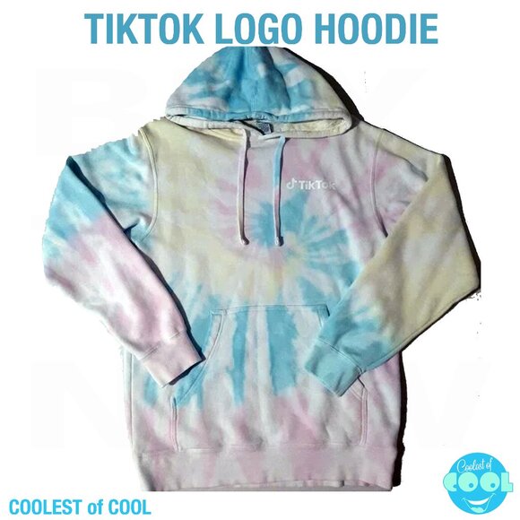 Tiktok Hoodie Women's Medium Pastel Tie-Dye Sweatshirt Independent Trading Co. - Picture 1 of 6